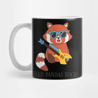 Red Pandas Rock, Funny Cute Red Panda Mug